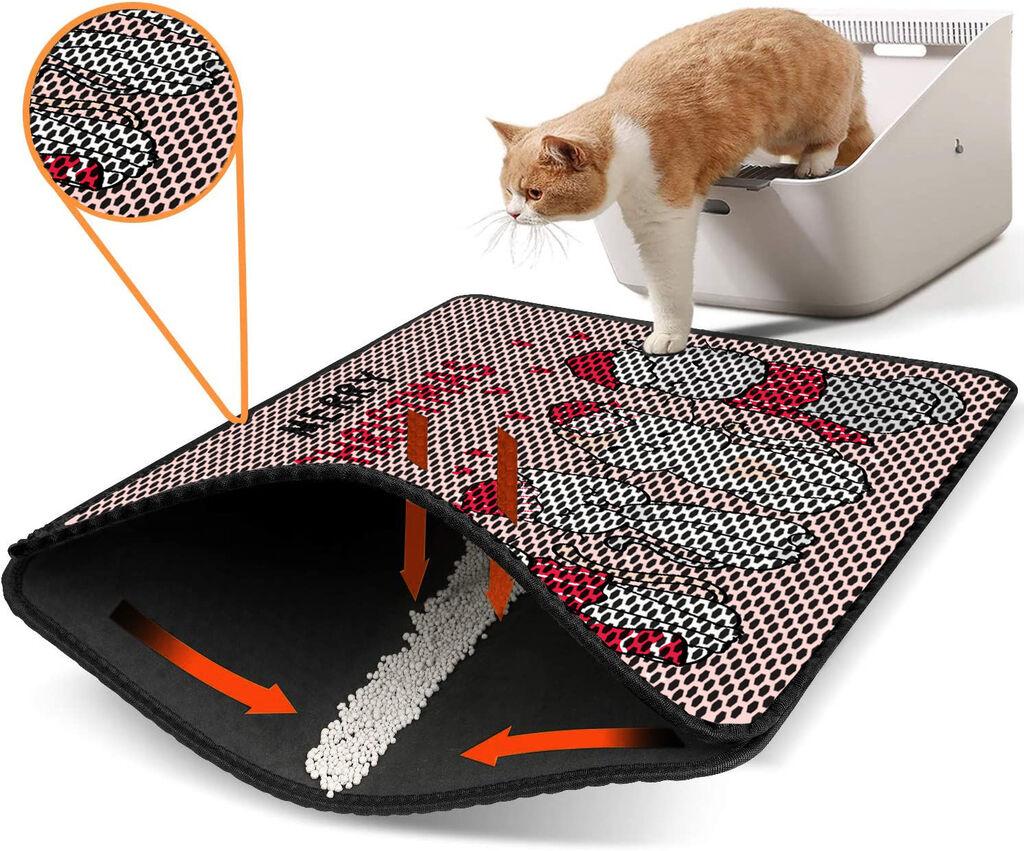 Aberto Design WC преграда за мачки Nrszn0240, 45 x 60 см, светло розова