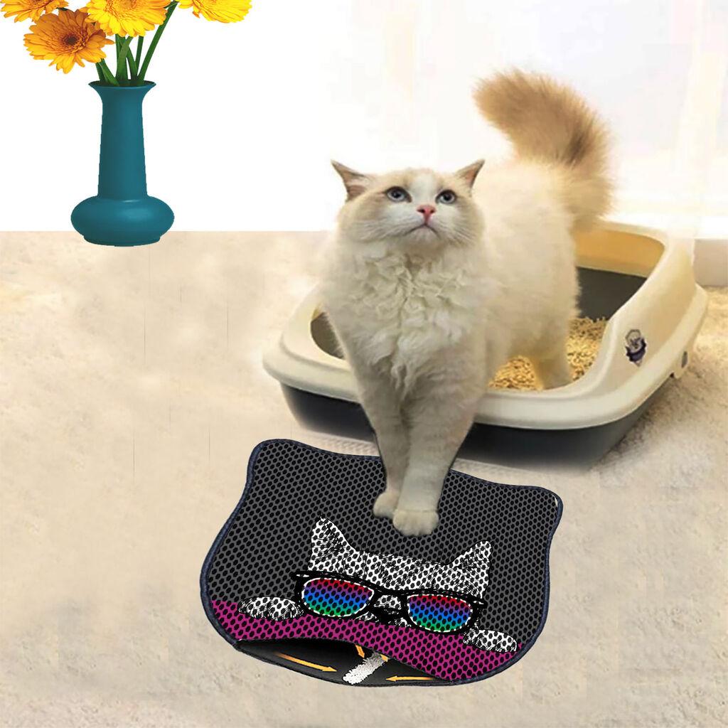 Тоалетна просторија за мачки Aberto Design Kdkafa0224, 40 x 50 см, сива