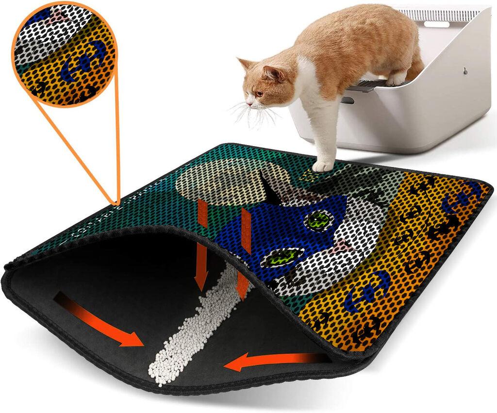 Aberto Design Тоалетна просторија за мачки Nrszn0202, 45 x 60 см, шарена