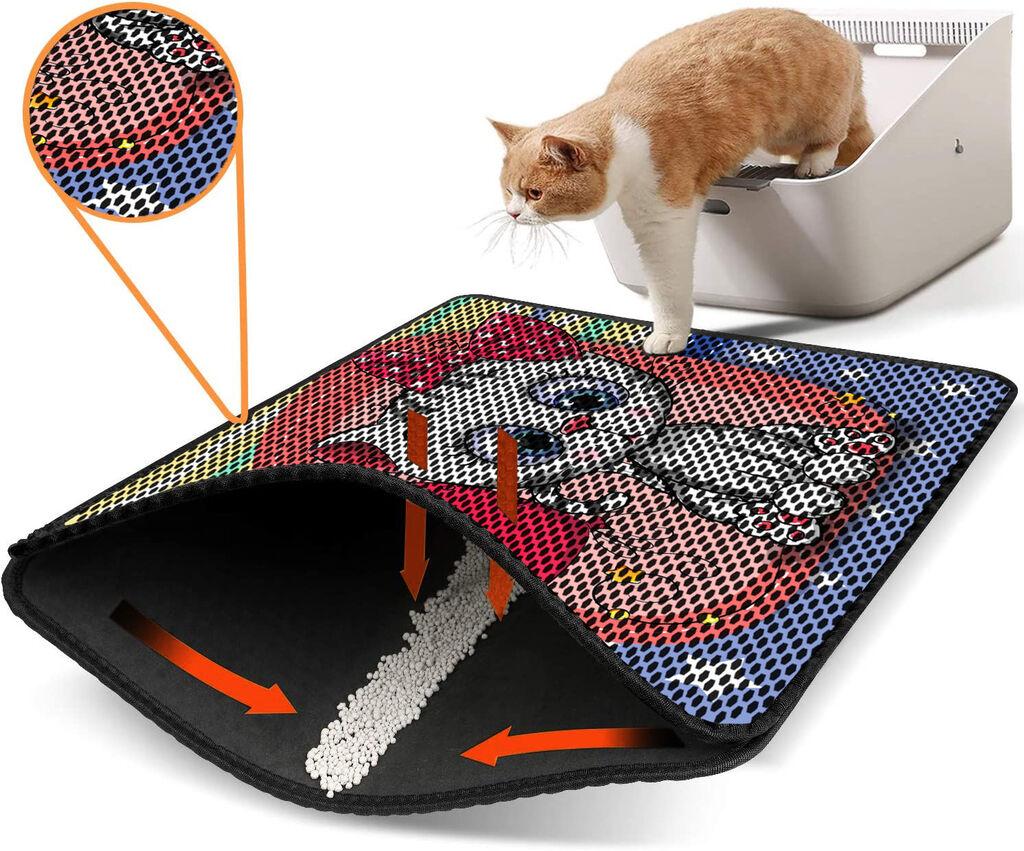 Aberto Design WC преграда за мачки Nrszn0069, 45 x 60 см, шарена