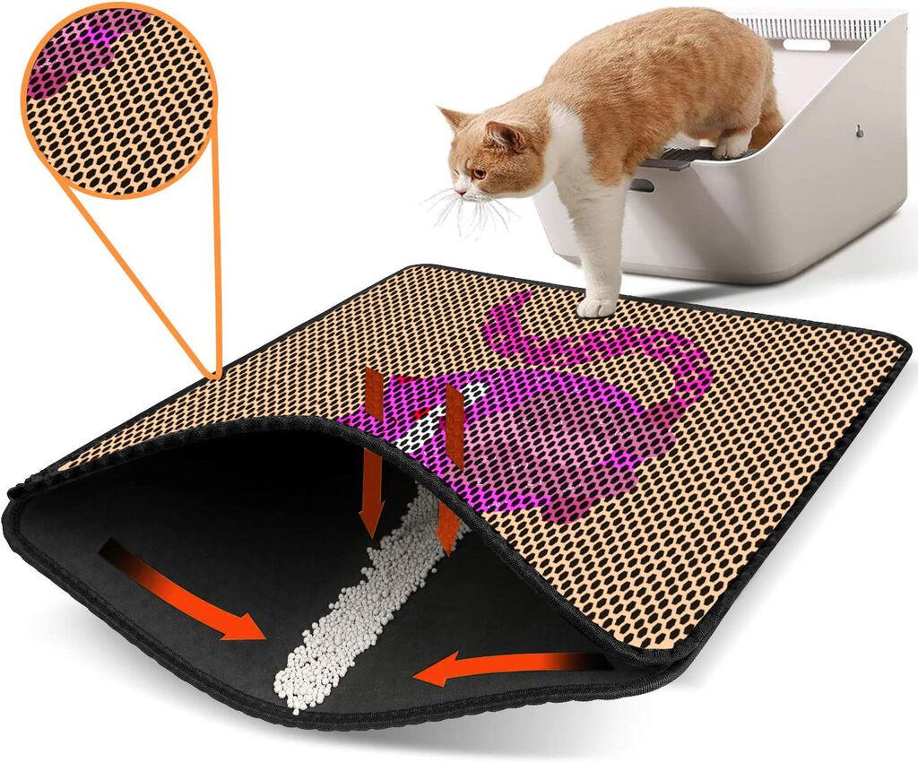 Aberto Design WC преграда за мачки Nrszn0249, 45 x 60 см, жолта