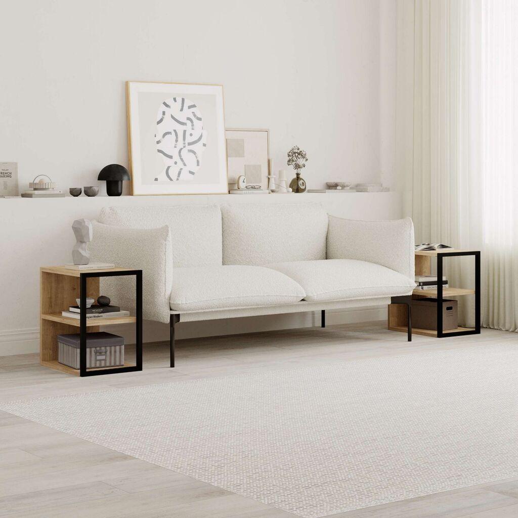 Помошна масичка Hanah Home Echo, 30x45x42 см, дабова боја