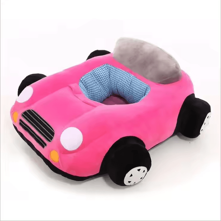 Baby Sofa Автомобил - Перничка за седење - Розева