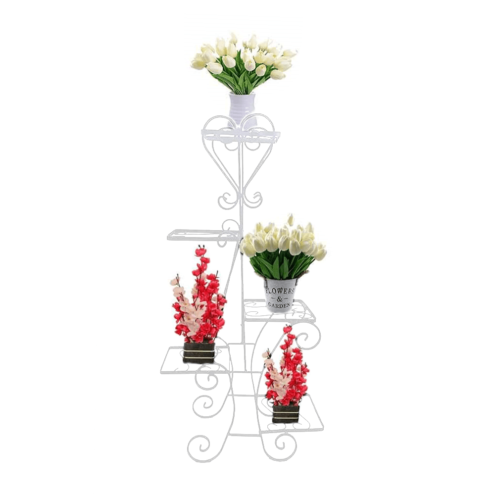 Држач За 5 Саксии Срце 5 Бела