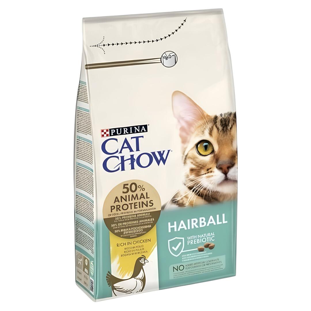 PURINA Cat Chow HAIRBALL CONTROL Гранули со Пилешко за Мачки [Вреќа 15кг]