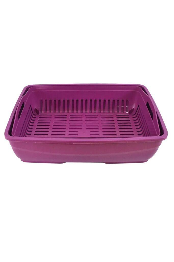 Тоалет за мачки „Шепи и мустаќи" 1164457, виолетова