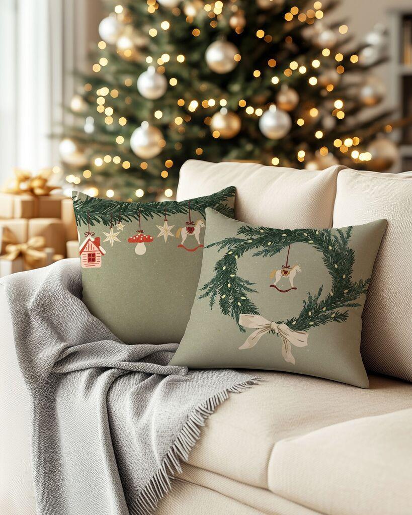 Комплет декоративни навлаки за перници Aberto Design PLW-NWYR26 - 19, 43x43 см, 2 парчиња