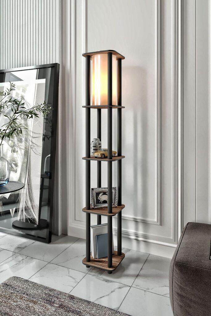 Подна ламба Opviq Estantes Square, 150 см, кафеава