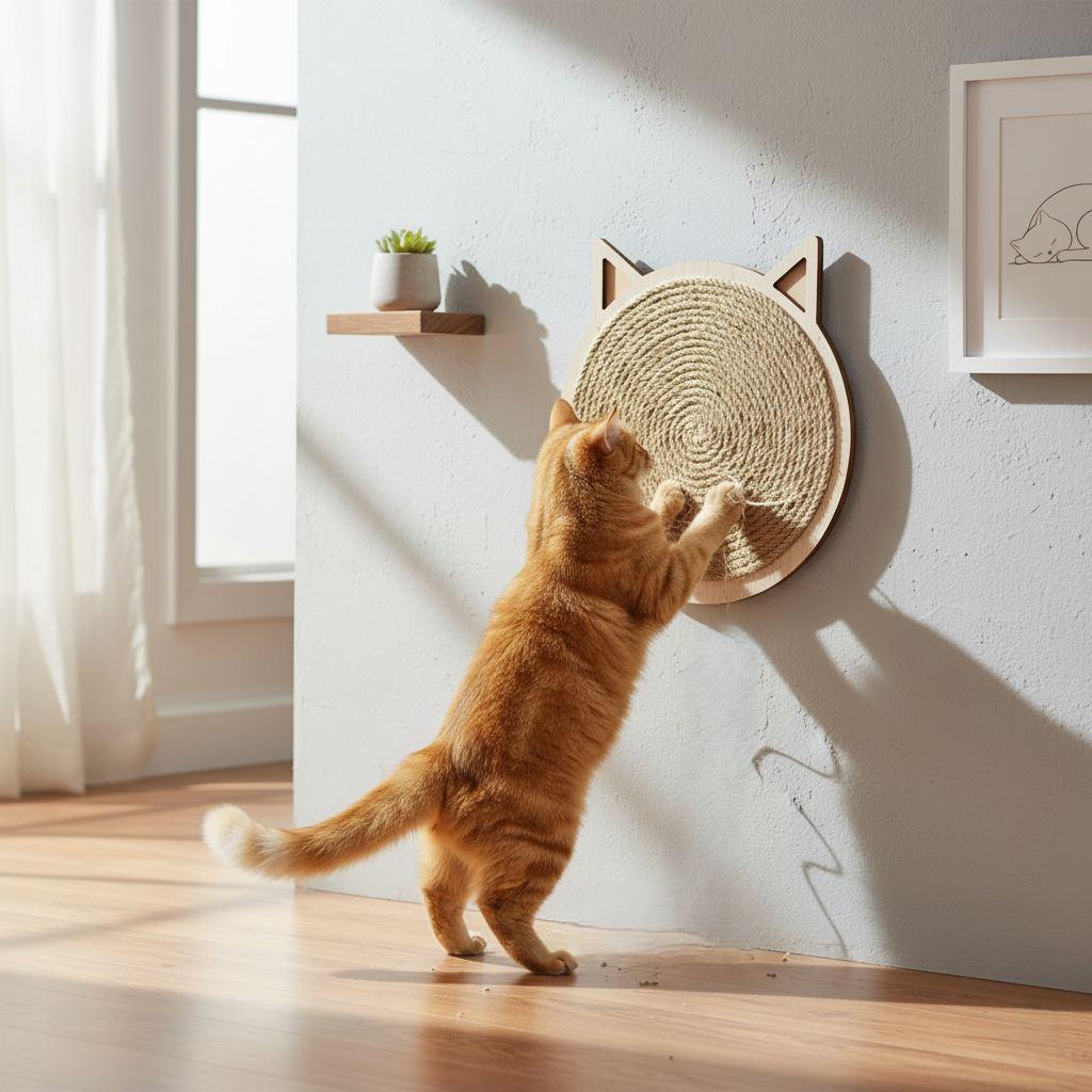 Гребалка за мачки „Шепи и мустаќи" Mondle, кафеава