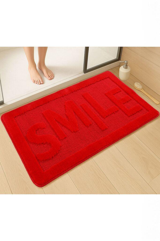 Тепих за бања L'essentiel Maison Smile, црвен