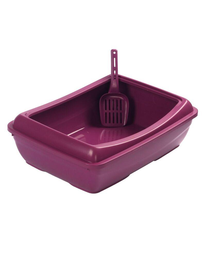 Отворен тоалет за мачки „Шепи и мустаќи" 5091-2, виолетов