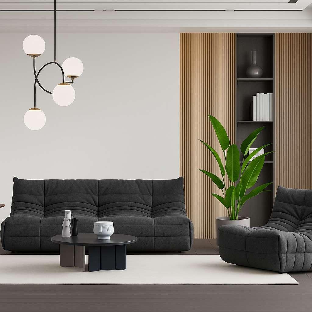 Склоплива столица Atelier del Sofa Bocek, 90x100x80 см, кафеава