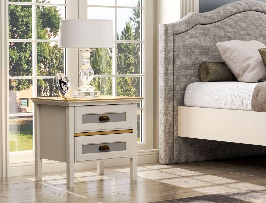 Ноќна масичка Hanah Home FRN-21016, бела