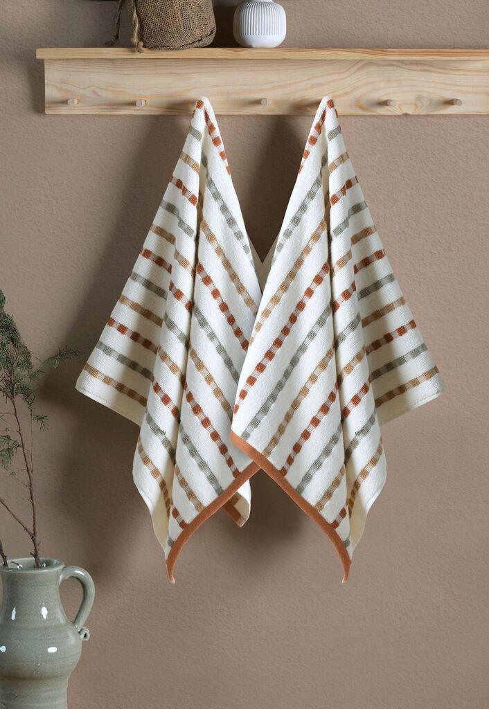 Комплет за рачни крпи L'essentiel Maison Alba, 2 парчиња, Крем