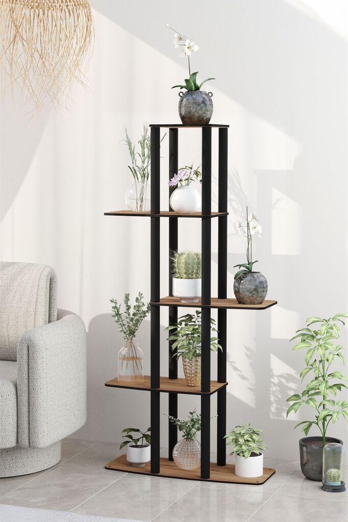 Постоље за растенија од гарденија Hanah Home, 20x60x140 см, боја на орев