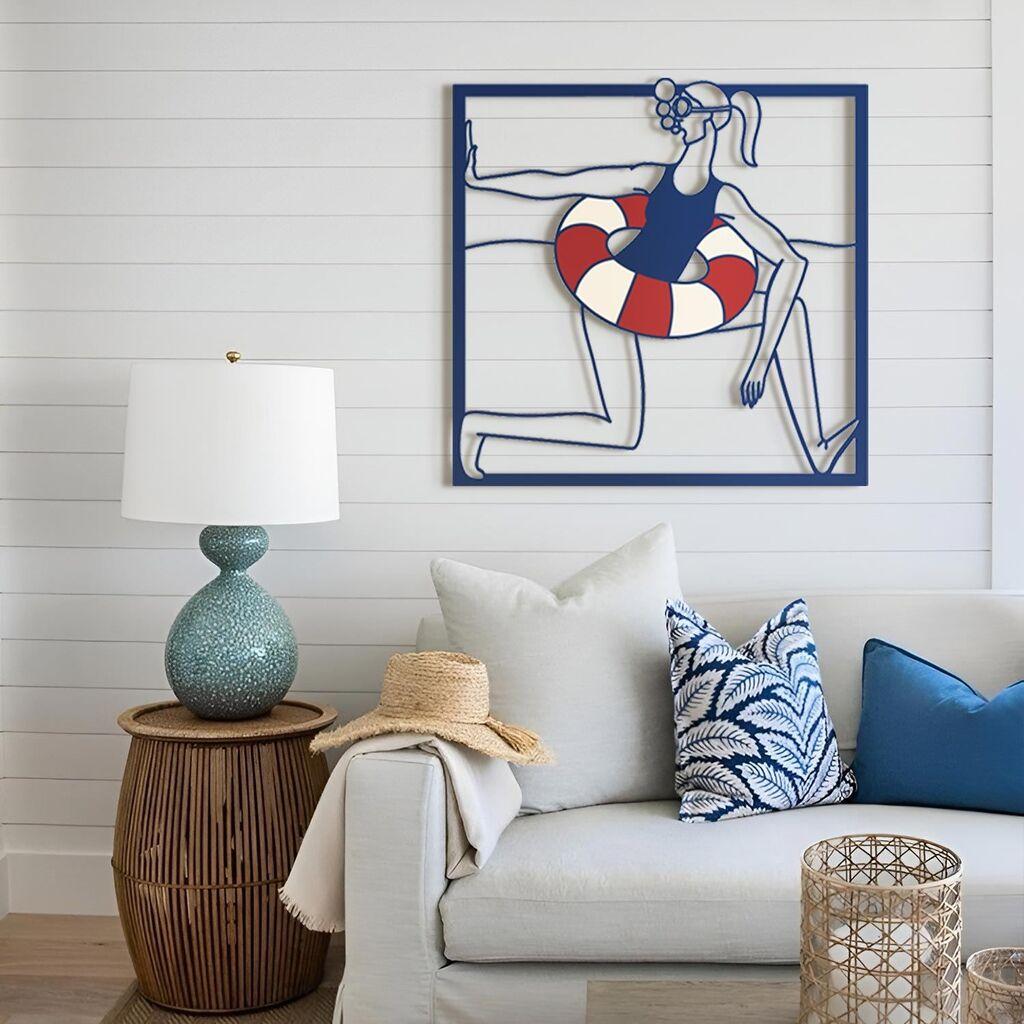 Wallity dzидна декорација Coastal Muse 69 x 68 см