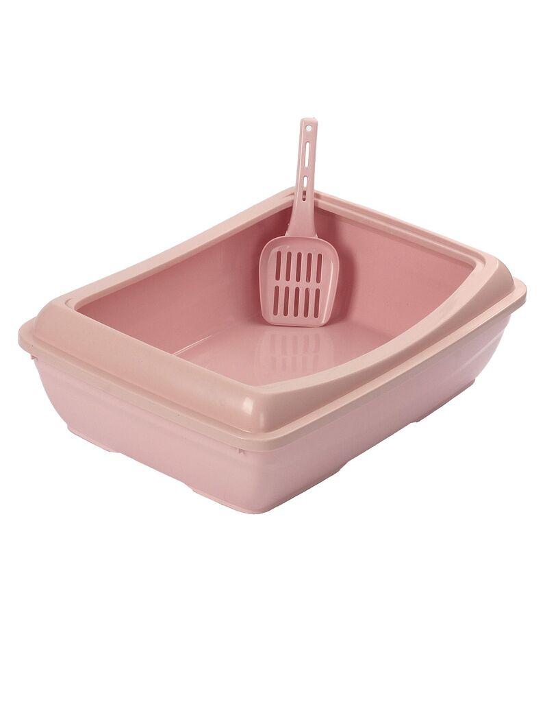 Отворен тоалет за мачки „Шепи и мустаќи" 5091-1, розов