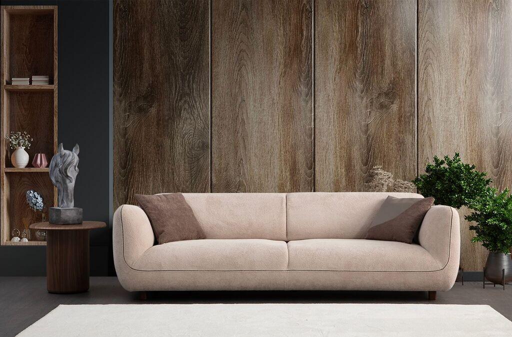 Atelier del Sofa Софа со 4 седишта Pavia, 260x90x75 cm, крем