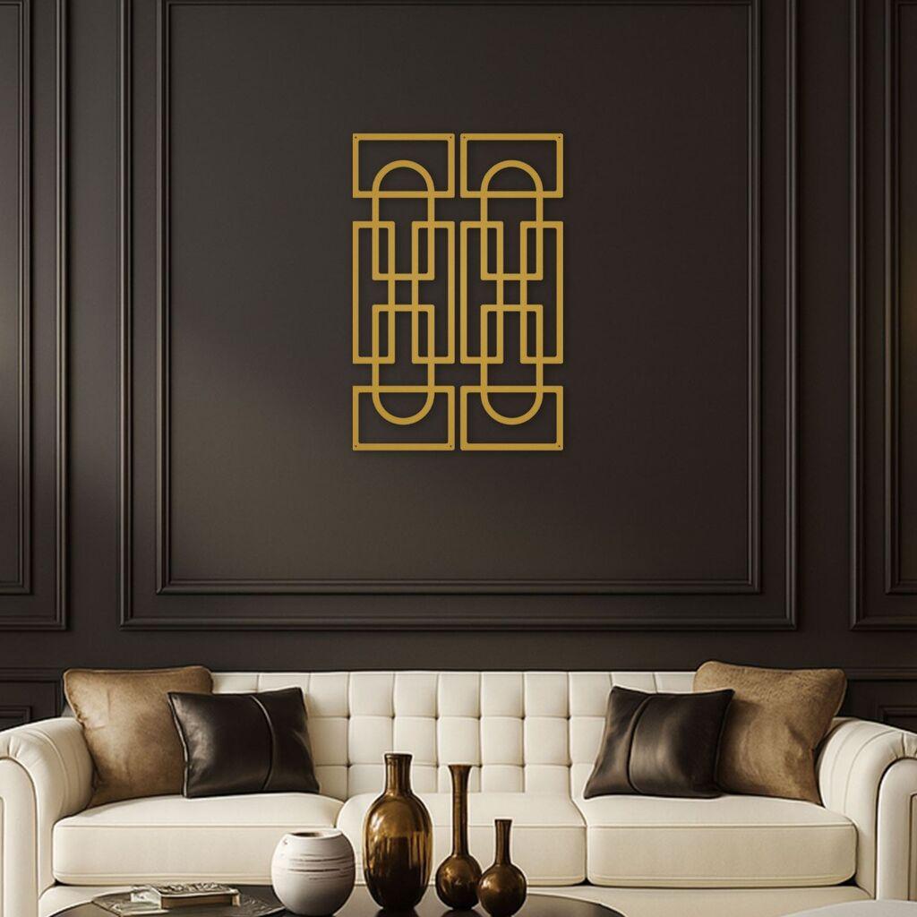 Wallity декорација за dzид Echo Forms 2'li сет, 24 x 74 см, 2 парчиња