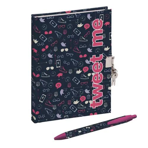 BUSQUETS Споменар , Со пенкало, Tweet Me , 51.714.05230, 14*19*1цм