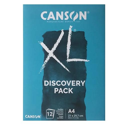 CANSON Блок,За Скицирање,А4,12 Листа,Wet Tehniques,  ,DISCOVERY PACK XL,31078H001