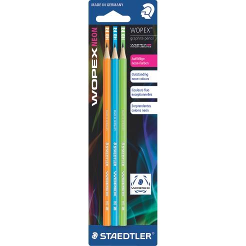 STAEDTLER Молив Сет 3/1, Wopex, WOPEX® Neon, 180F BK3-202, Интензивна Боја