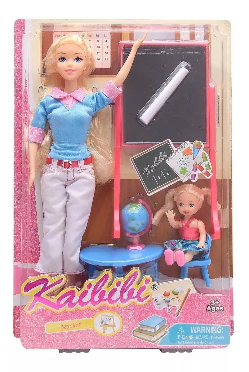 KAIBIBI Барбика Учителка со Табла и Ученик