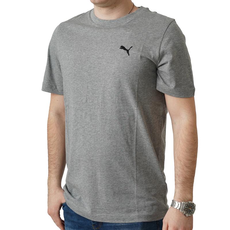 Машка маица PUMA Ess со мало лого, сива