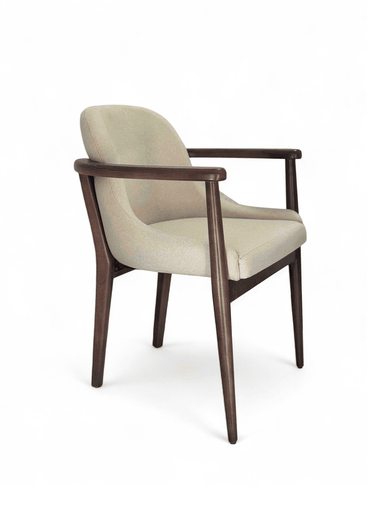 Мебел-Ви Стол Фила Темен Орев - Крем