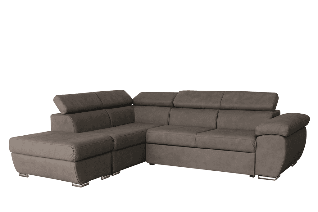 Мебел-Ви Аг Фиона Лева Светла Сива Аголна Гарнитура