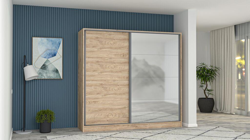 Мебел-Ви Шибер Флекс 220 Со Огледало Елеганс Даб