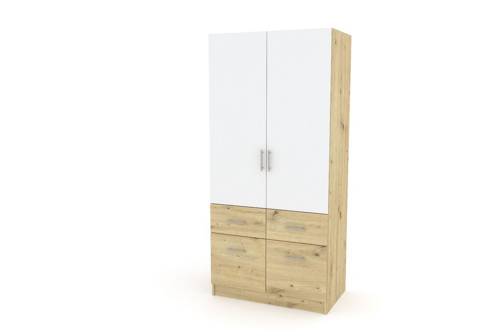 Мебел-Ви Ормар Лиан 90 Бела-Артисан