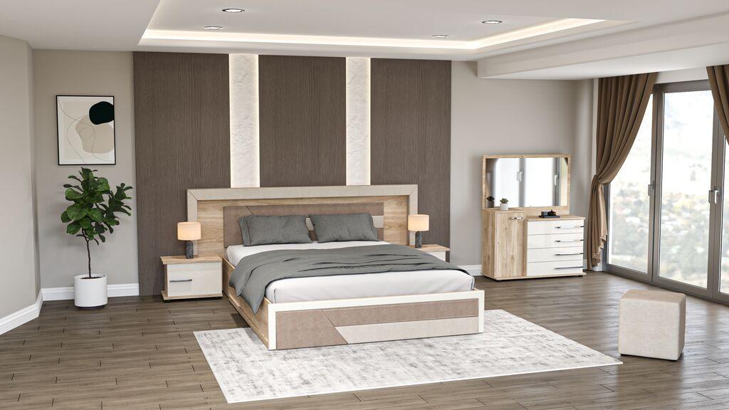 Мебел-Ви Лежај Моника Со Две Касетки И Тоалетна Кастело Даб