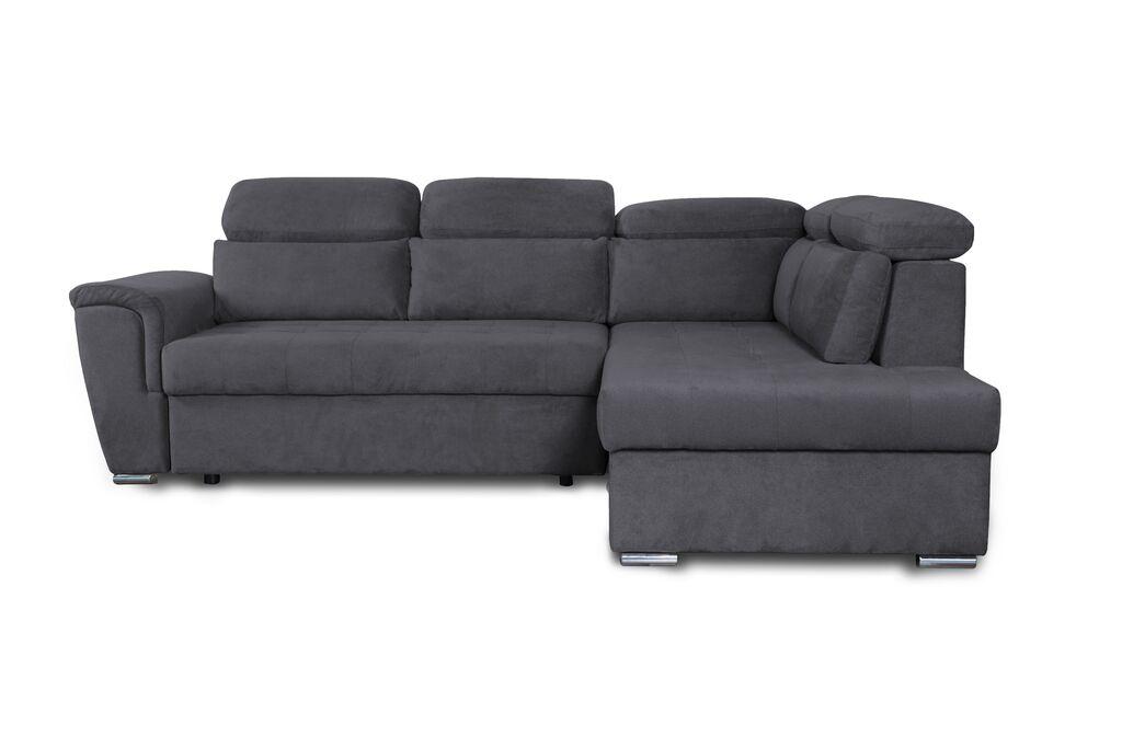 Мебел-Ви Аг Тексас Десна Сива Аголна Гарнитура