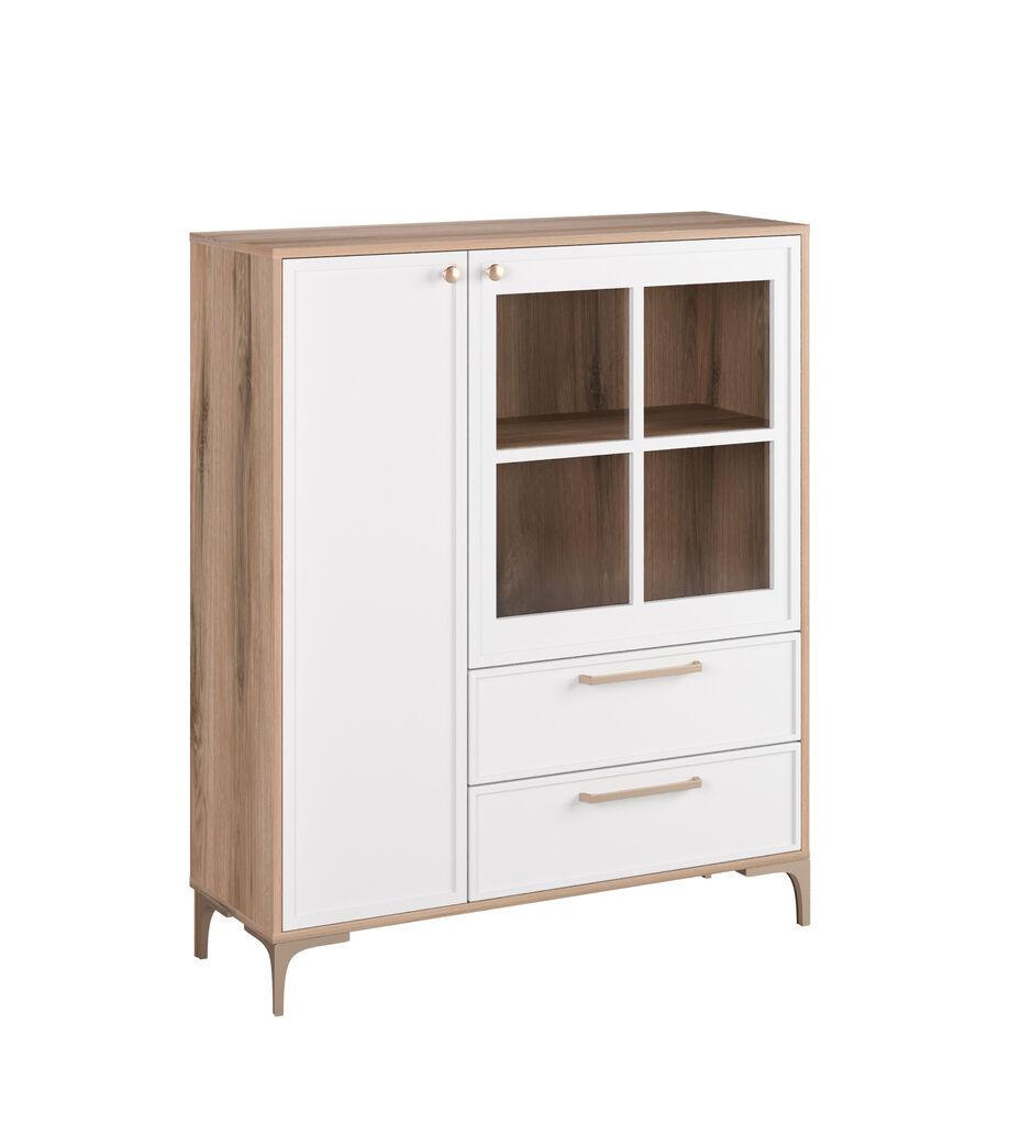 Мебел-Ви Витрина Алба 125 Бела