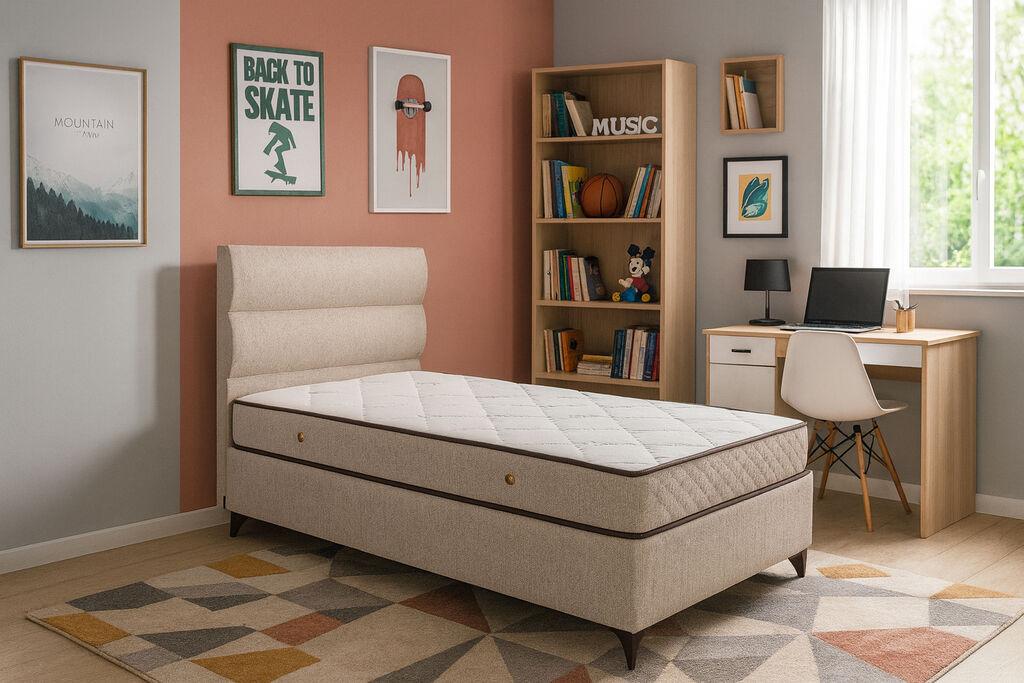 Мебел-Ви Лежај Тренд 120 Крем