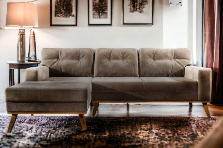 Мебел-Ви Аг Ана Лева (Моранте) Темна Беж Аголна Гарнитура