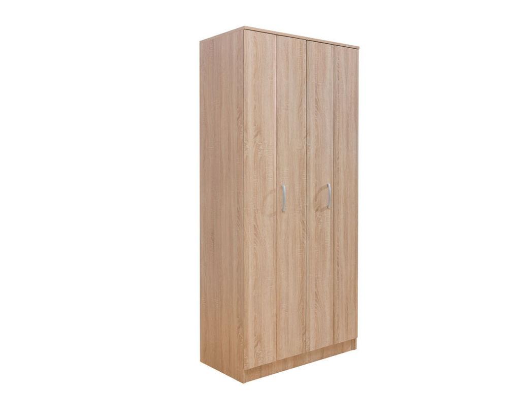 Мебел-Ви Двокрилен Ормар Фортуна (Хармоника) Со Полици 100 Даб