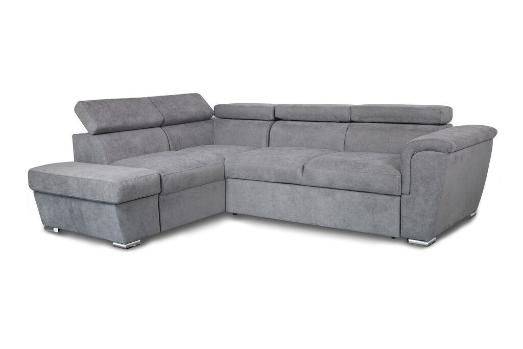 Мебел-Ви Аг Лондон Лева Сива Аголна Гарнитура