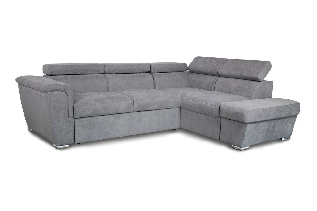 Мебел-Ви Аг Лондон Десна Сива Аголна Гарнитура