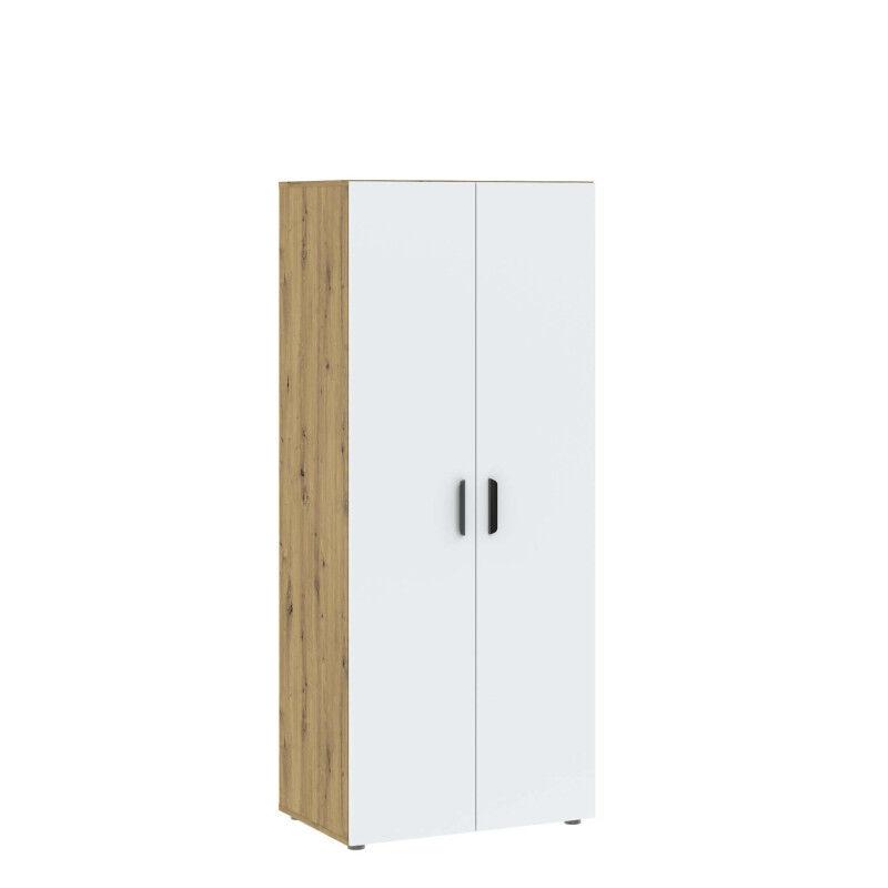 Мебел-Ви Двокрилен Ормар Бејзик 74 Артисан-Бела