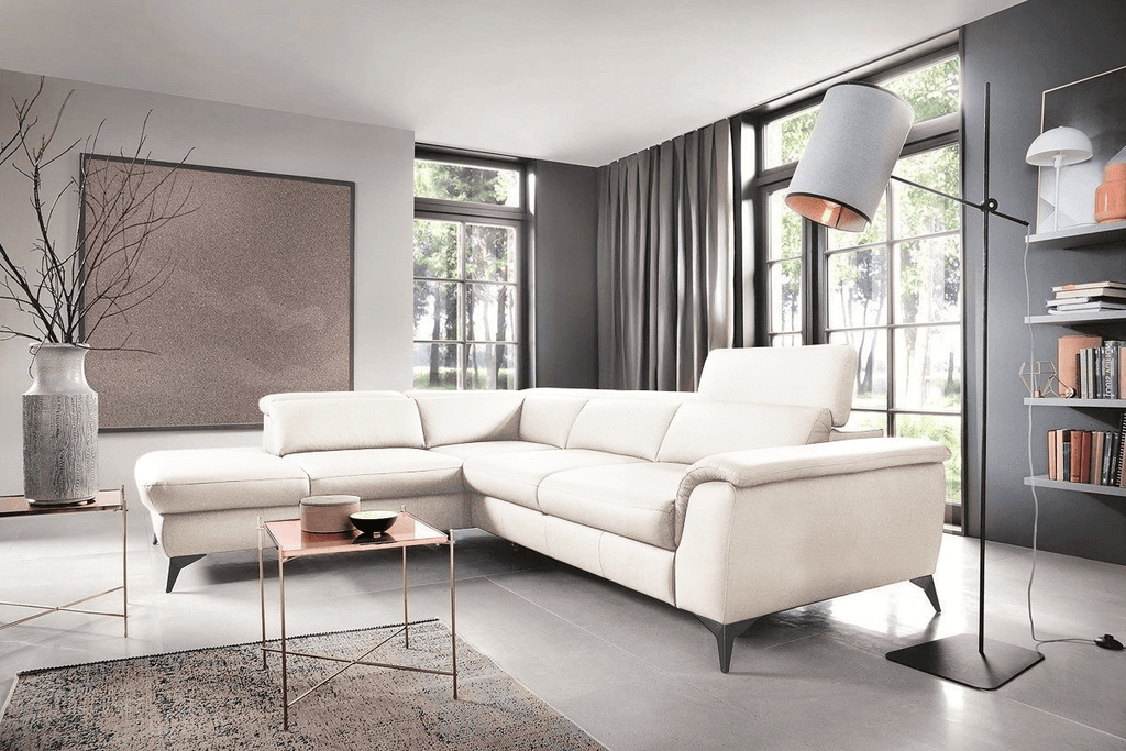 Мебел-Ви Аг Калија Лева Серија Крем Аголна Гарнитура