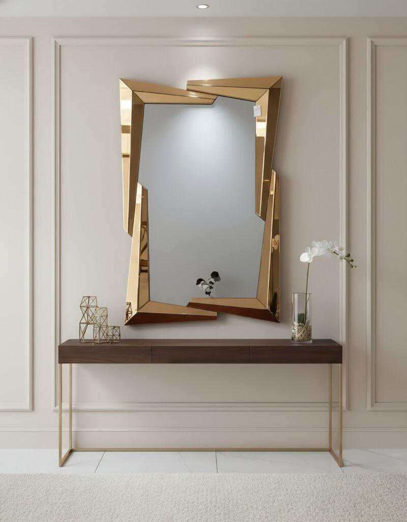 Мебел-Ви Огледало Е774 Златна