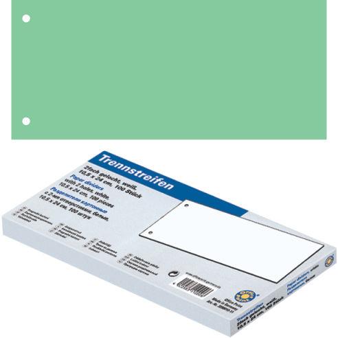 OFFICE POINT Разделник, 24*10.5цм, картонски, 1/100, Office Point, 3890010-04, Зелена