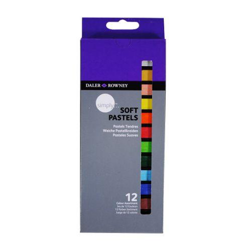 DALER ROWNEY Бои, Пастелни, Сет 1/12, Daler Rowney, Simply Soft, 157500112