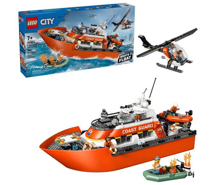 LEGO® CITY 60504 Брод и хеликоптер на крајбрежната стража