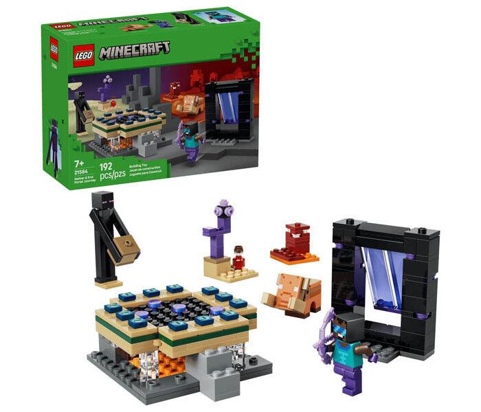 LEGO® MINECRAFT® 21584 Патувајте низ порталите на Nether и End