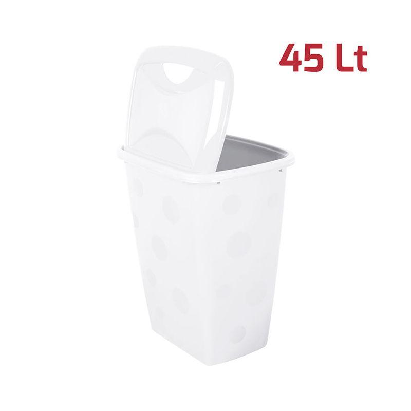 RECAPLAST Корпа 45L со капак, бела