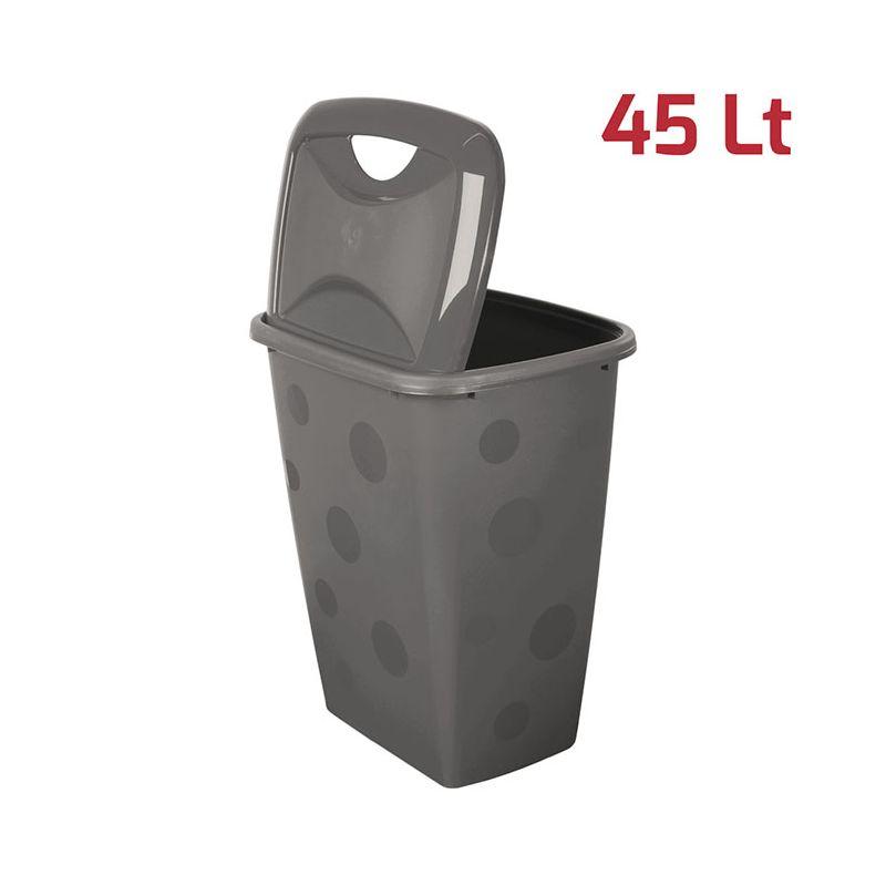RECAPLAST Корпа 45L со капак, сива