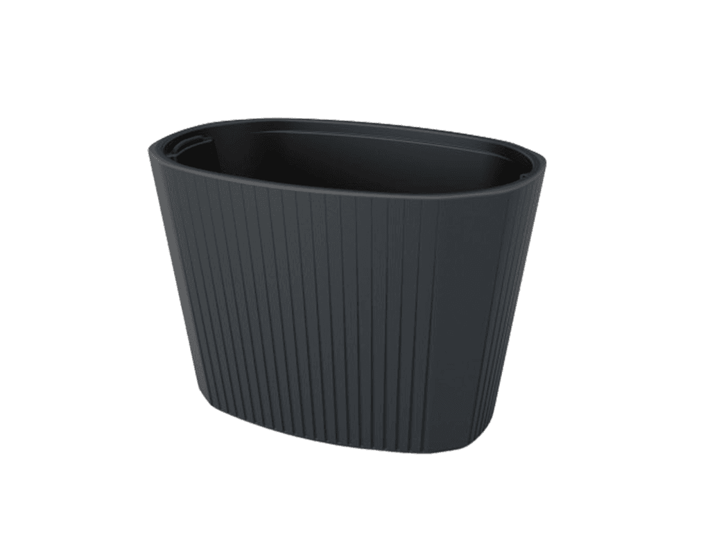 Саксија Muza Oval 59cm - антрацит